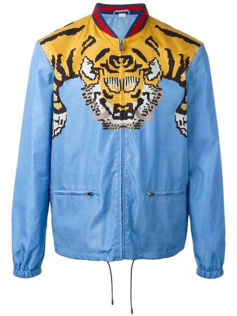 gucci monogram puffer jacket|gucci jacket with tiger.